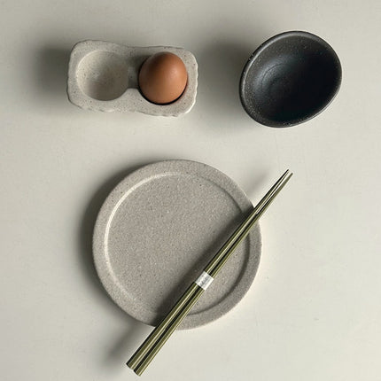 Two-Egg Ceramic Tray