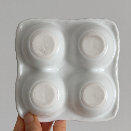 Four-Egg Ceramic Tray