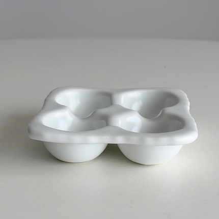 Four-Egg Ceramic Tray