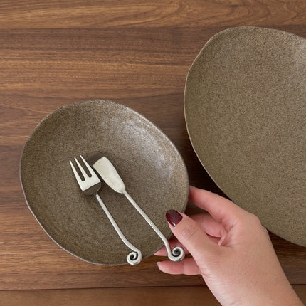 Cove Oval Bowl – Brown(2 size)