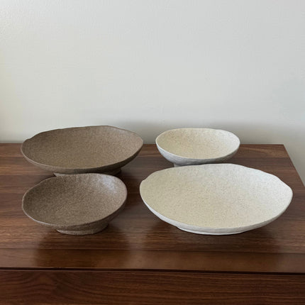 Cove Oval Bowl – Oat (2 size)