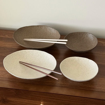 Cove Oval Bowl – Oat (2 size)