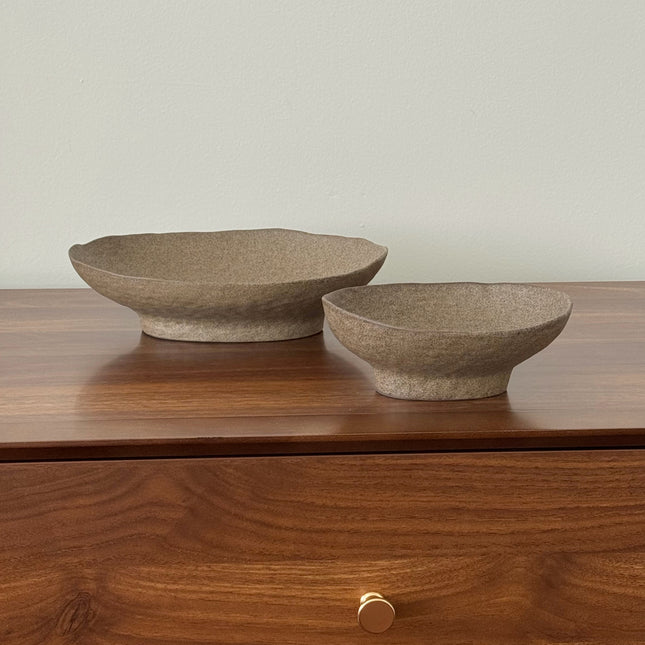 Cove Oval Bowl – Brown(2 size)