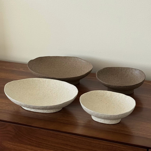 Cove Oval Bowl – Oat (2 size)