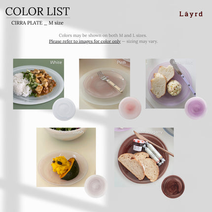 Cirra Plate M (10 colors)