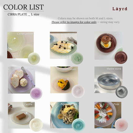 Cirra Plate L (9 colors)