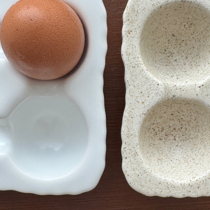 Four-Egg Ceramic Tray