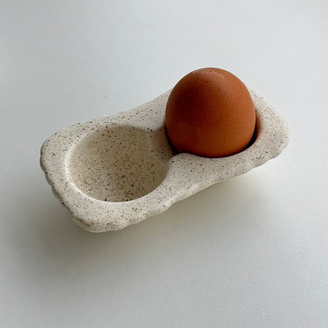 Two-Egg Ceramic Tray