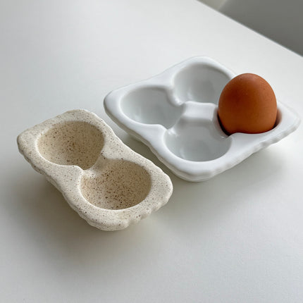 Four-Egg Ceramic Tray